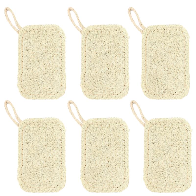 Natural Non Scratch Scrub Sponge Eco Friendly and Compostable Plant Fiber Loofah Dish Sponge Kitchen Scrubbers for Dish Biodegradable Cleaning Sponges
