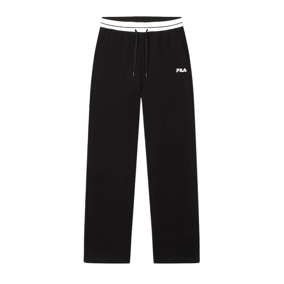 Fila Heritage Series Outdoor Fashion Comfortable Straight Leg Casual Pants Women Bottoms Black F11W518603F-BK