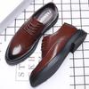 Men's Blok Formal Shoes New Business Casual Footwear  British Formal Leather Shoes Low Cut Breathable Male Shoes Zapatos Mujer