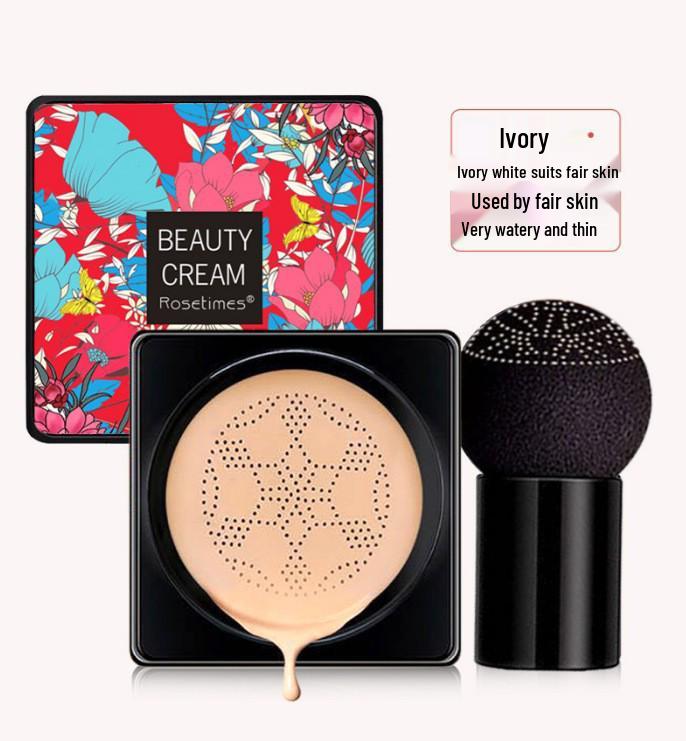 Rose Age No-Cakey Nude BB Cream Foundation & Primer with Butterfly Puff