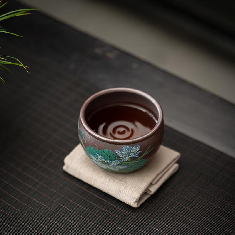 Yixing Zisha Duan Ni Summer Lotus Teacup