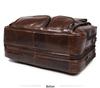 Jiameida Retro Genuine Leather Men's Business Briefcase - Large Capacity Handbag and Laptop Bag