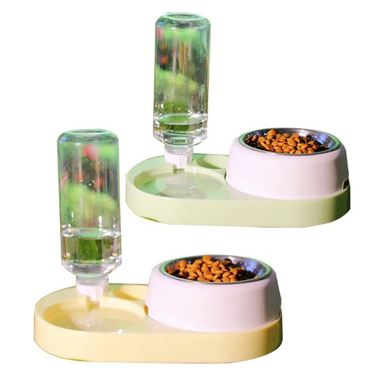 Stainless Steel Pet Food Bowl Large Capacity Easy To Clean Multi-Functional Feeding Drinking Cats Dogs Pet Feeding Station