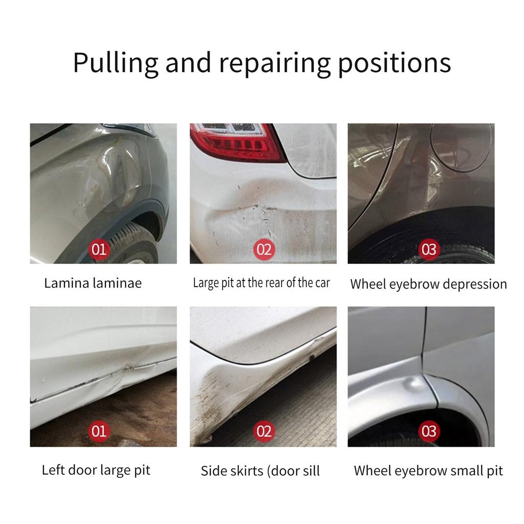 Puller Tabs Paintless Dent Repair Tabs Glue Pulling Tabs Kit for Small Dent Blue Tabs Set Pull Traceless Remover