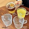 Bicchiere Spesso in Vetro con Manico per Acqua, Latte, Bevande Fredde, Cold Brew o Vino. Perfetto per Casa o Sala Mahjong.