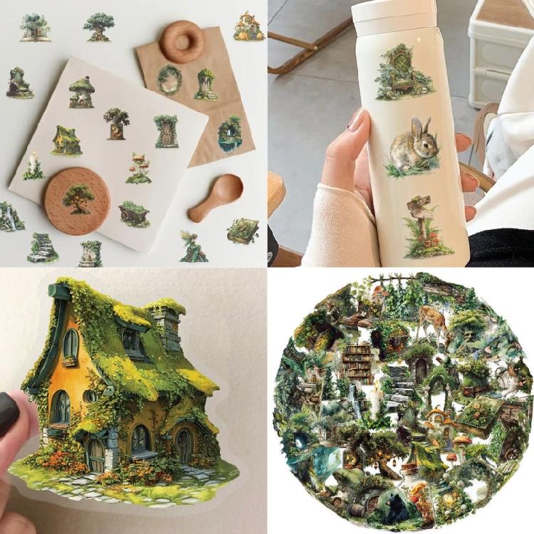 Artistic Decors Sticker Scrapbooking Sticker Decorative Sticker Adhesive Sticker for Luggage Glass Planners Notebook