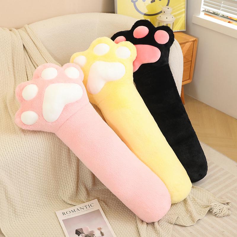 Cat Paw Pillow Plush Toy for Girls: Side-Sleeping, Leg-Clamping, Birthday Gift Cushion Doll