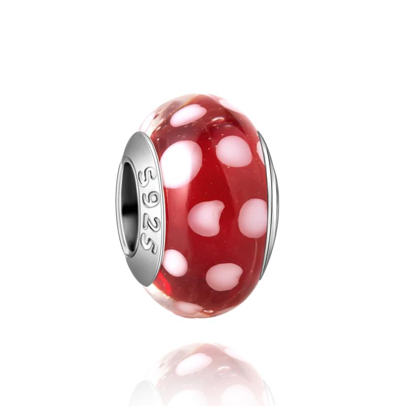 

Серия Муранское стекло Медный Разноцветный Роза и Лепестки Графика Шарм Подходит для браслета Женские Изысканные Ювелирные Изделия Аксессуары