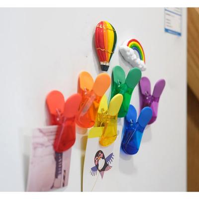 1PC Random Color Magnetic Kitchen Bag Clips, Refrigerator Sealing Clip for Notes Photos, Home Food Sealing Organizer Accessories