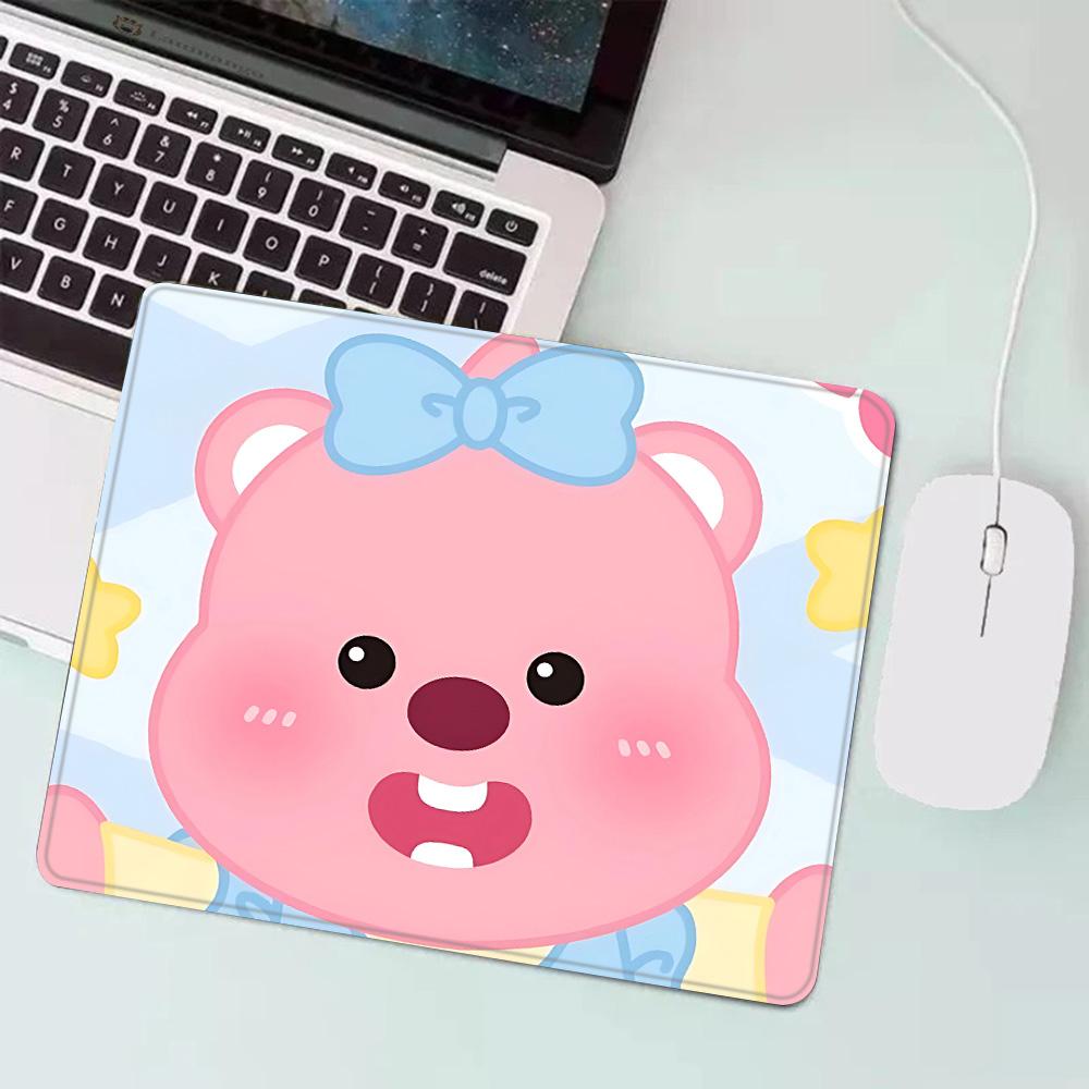 Hot Cartoon Cute Loopies Pink Gaming Mouse Pad XS Small Mousepad for PC Gamer Desktop Decoration Office Mouse Mat Deskmat Rug