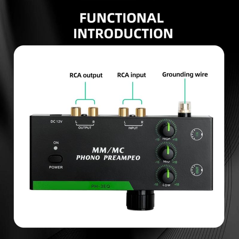 High Fidelitys MM MCs Turntables Preamplifier Featuring Balanced XLRs Input Output And Customizable Basses Mids Trebles Controls