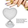 Nail Display Stand Heart Shaped Design Fashion Elegant   Glossy   Double Sided Nail Tip Holder for Nail Beauty