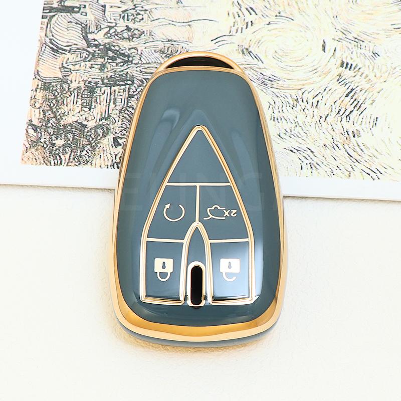 4 Buttons TPU Car Remote Key Case Cover Shell for Changan CS35 Plus CS55 Plus CS75 Plus 2019 2020 Key Protector Bag Holder