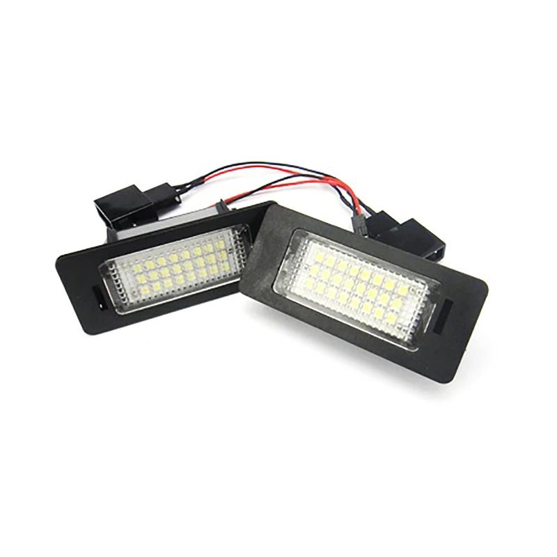 A Pair of LED License Plate Lights Auto Led Signal Lamp Fit For SKODA Octavia 3 /For Superb B6 /For Rapid /For Yeti /For Fabia