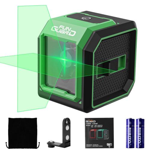 

Funguard Laser Level, Class II Laser, Auto-Leveling, Leveling Function, Tilt Mode, Portable, Easy Operation, Locking Pendulum, Storage Bag, 2 Batterie