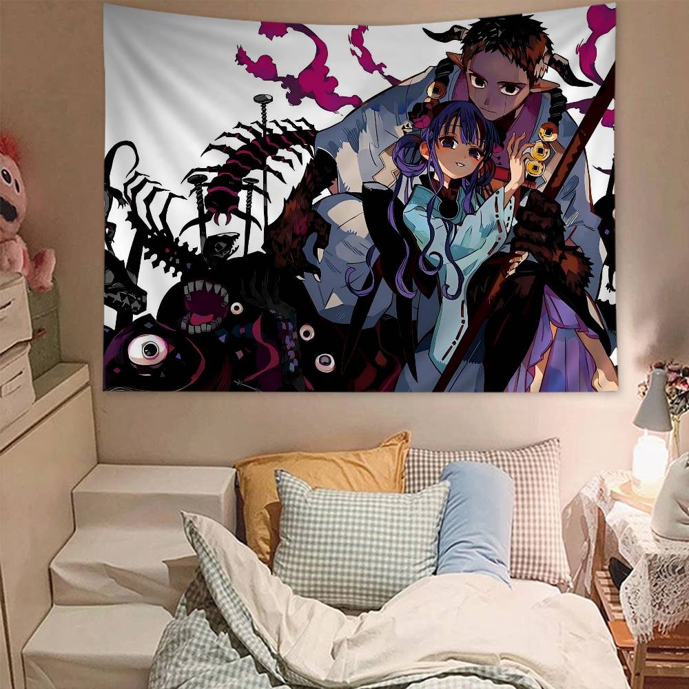 Anime Toilet Bound Hanako Kun Printed Large Wall Tapestry Cheap Hippie Wall Hanging Bohemian Wall Tapestries Mandala Home Decor