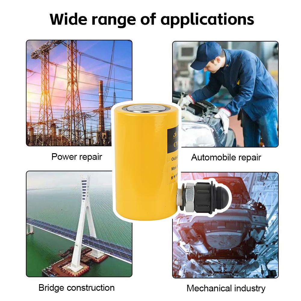 Ultra-Thin Separated Hydraulic Jack 10T 30T 50T Jack Hydraulic Cylinder for Heavy Equipment Lifting Automotive Maintenance
