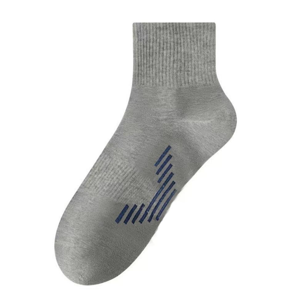Sweat Absorption Sports Socks Breathable Mid Calf Socks Casual Athletic Socks Winter Season серый