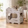Breathable Felt Cat Bed Lounger for Cats Double Deck Design House with