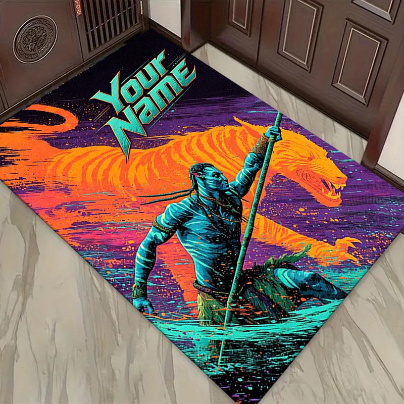 Name Custom Avatar Carpet Rug for Living Room Bedroom Home Sofa Decoration,Kids play Non-slip Floor Mat