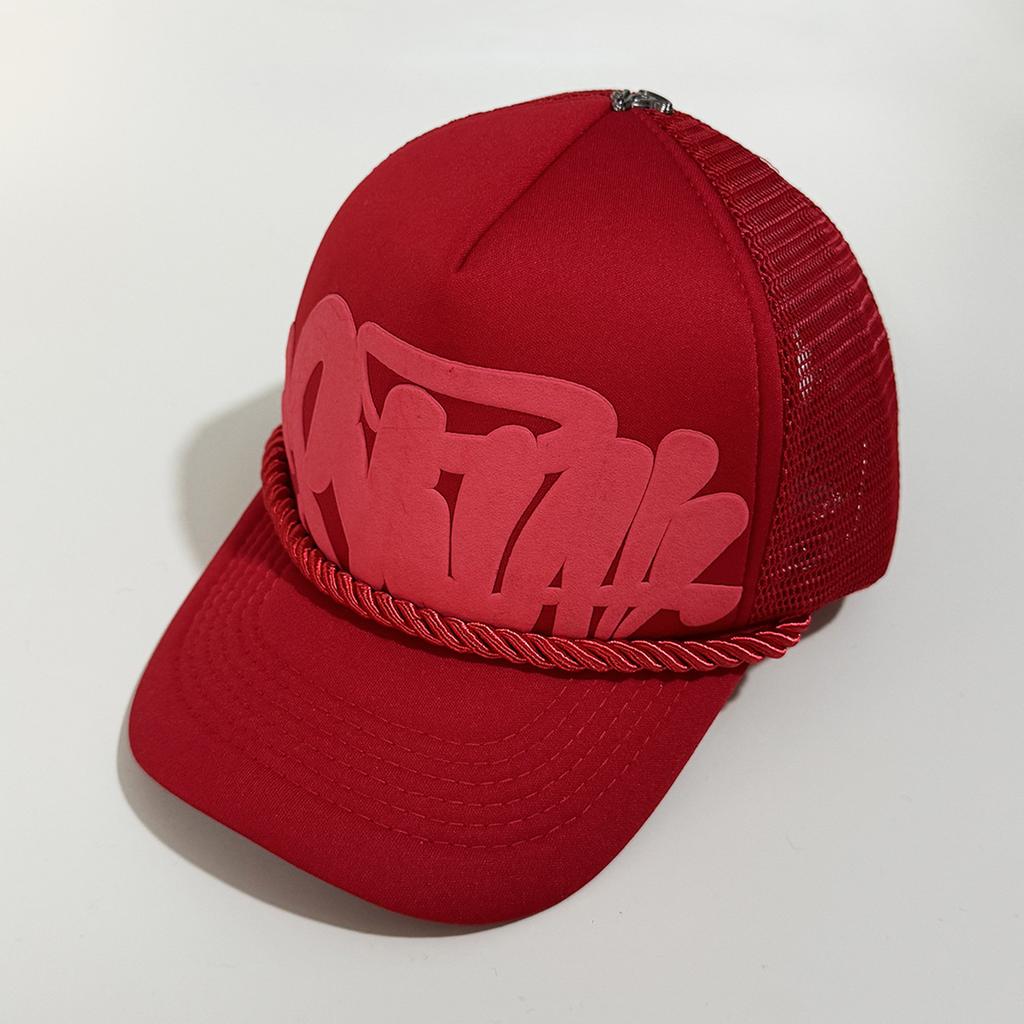 Syna Marca Trendy Ricamo Lettere Rete Cappellino da Baseball Per Uomo e Donna Versatile Traspirante Cappellino Protezione Solare Coppia Tendenza Moda