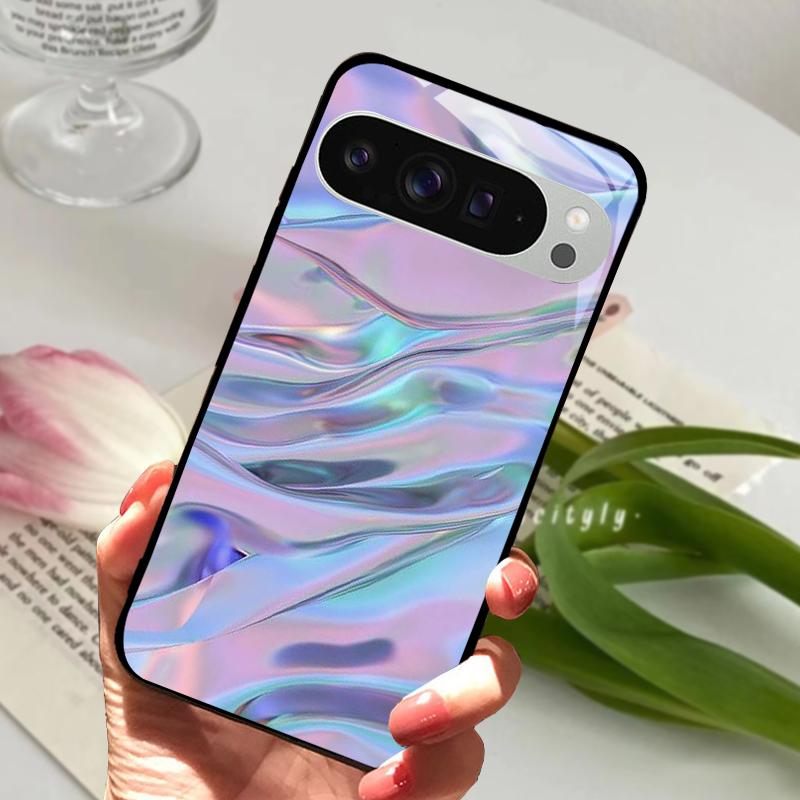 For Google Pixel 9 Pro XL Case Pixel9 Cute Animal Tempered Glass Phone Cover For GOOGLE PIXEL 9A Glass Protective Fundas Cases