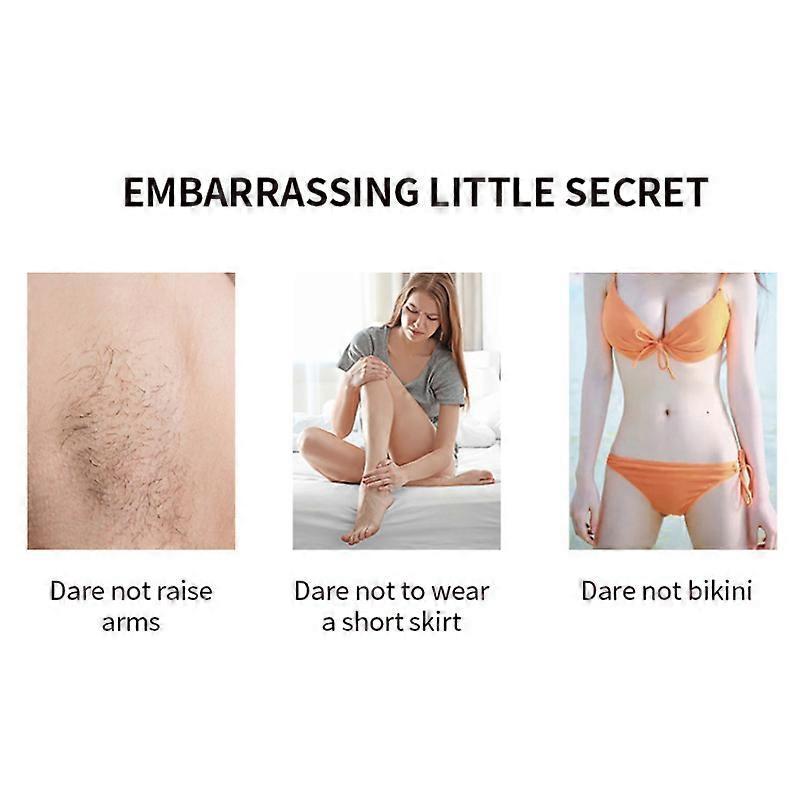 3pcs Professional Stop Hair Growth Inhibitor Serum Spray Painless Moisturizing Whitening Removal Non-irritating Skin Care Body Beauty