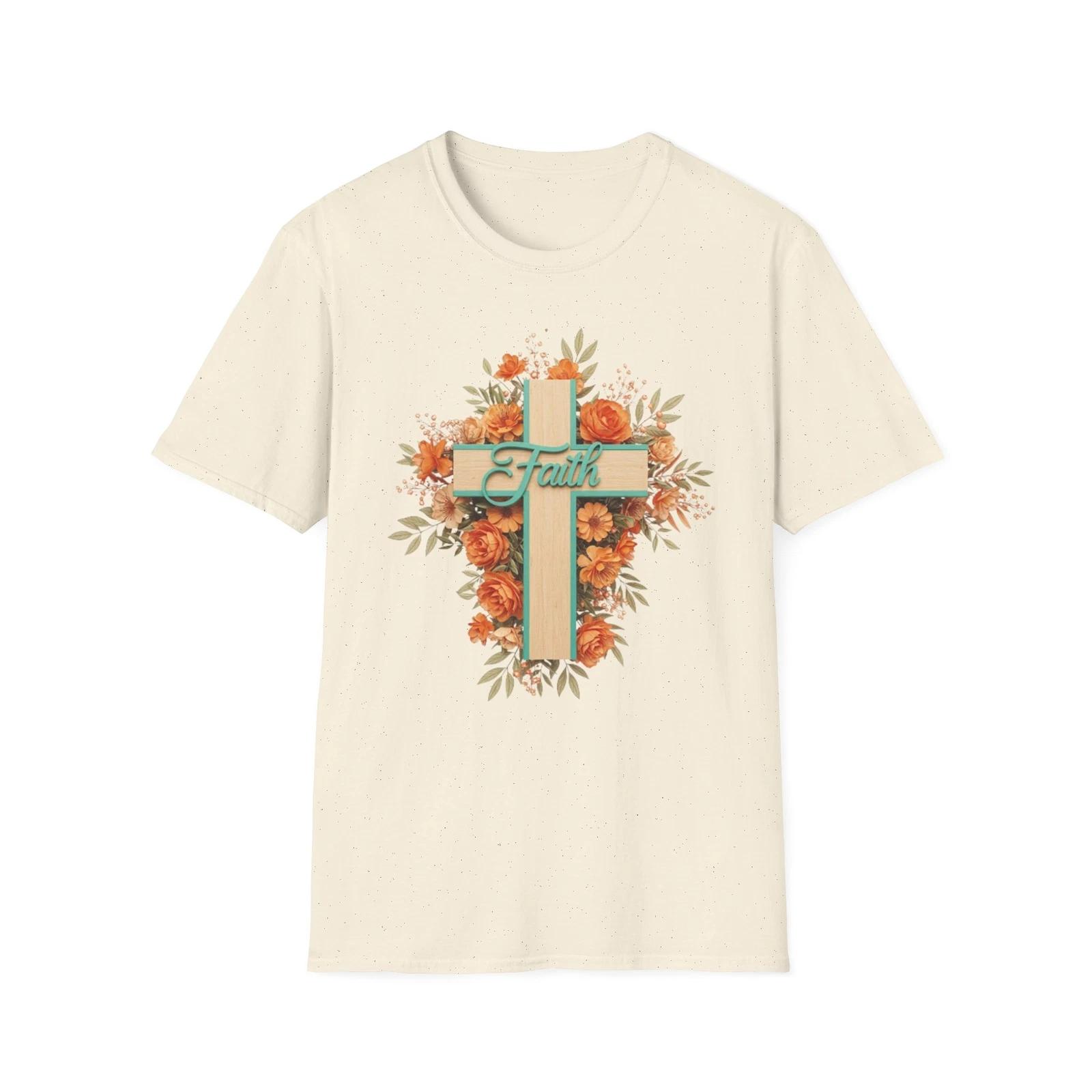 Faith Unisex T shirt , Christian Religious Tee, Inspirational Shirt , Cross Tee S