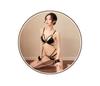 Sexy PU Leather Lingerie Cutout Bikini Swimsuit Top and Bottom Set Harness Bra Mistress Slave Bundled SM Costume Underwear [XuanXuan] G-String Women's
