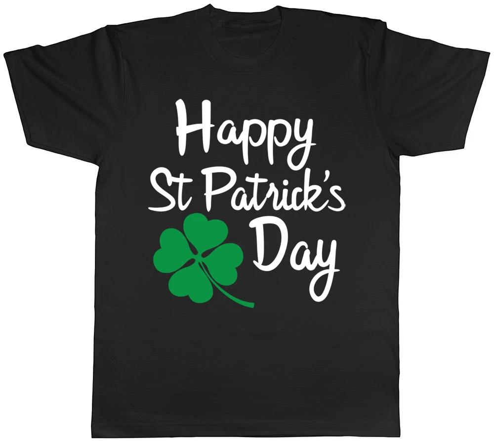 Happy St Patrick s Day Mens Womens Ladies T-Shirt M