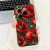For Infinix Hot 40 40i 40Pro Beautiful Bow Rose Painting Phone Case For Infinix Hot40 40 Pro 40i Soft Silicone Shockproof Cases