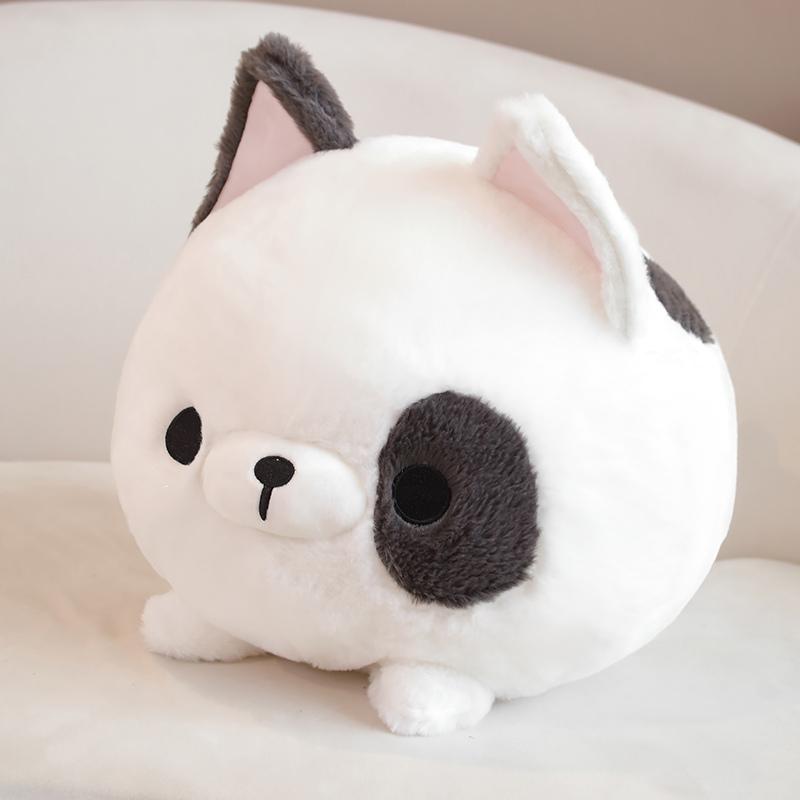 1pc 30/40cm Cute Round Teddy Dog Shiba Inu Bulldog Beagle Plush Toys Cartoon Dog Sofa Cushion Throw Pillow Xmas Gift