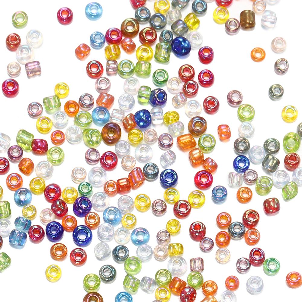800/1600pcs 2mm Colorful Charm Seed Beads Glass Irregular Spacer Loose Bead for Necklace Earrings DIY Jewelry Making Supplies