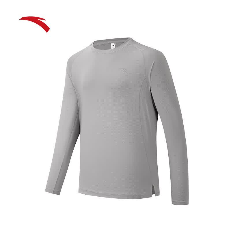 Anta Men's Quick-Dry Long-Sleeve Running & Training T-Shirt