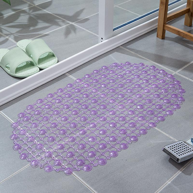 1PC PVC Anti-skid Bath Mats Soft Shower Mat Massage Mat with Suction Cup Non-slip Bathtu Bath Mat Bathroom Accessories Hot