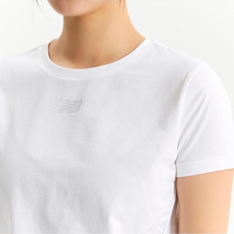 New Balance Tee Rqk Nbnee2w442 10 Women S Frozen Shirring Short Sleeve Tee  Slim Fi