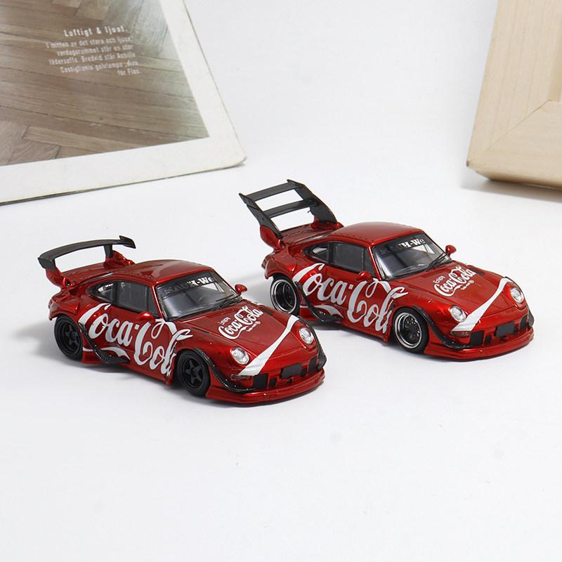 SW 1:64 RWB 993 Casted plastic imitation static alloy car model, boys' festival gift toy collection decoration item.