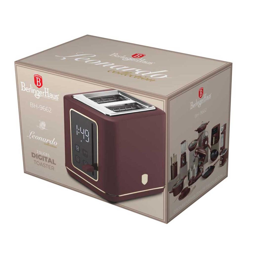 Digital Toast Toaster Berlinger Haus Bh-9662 Leonardo