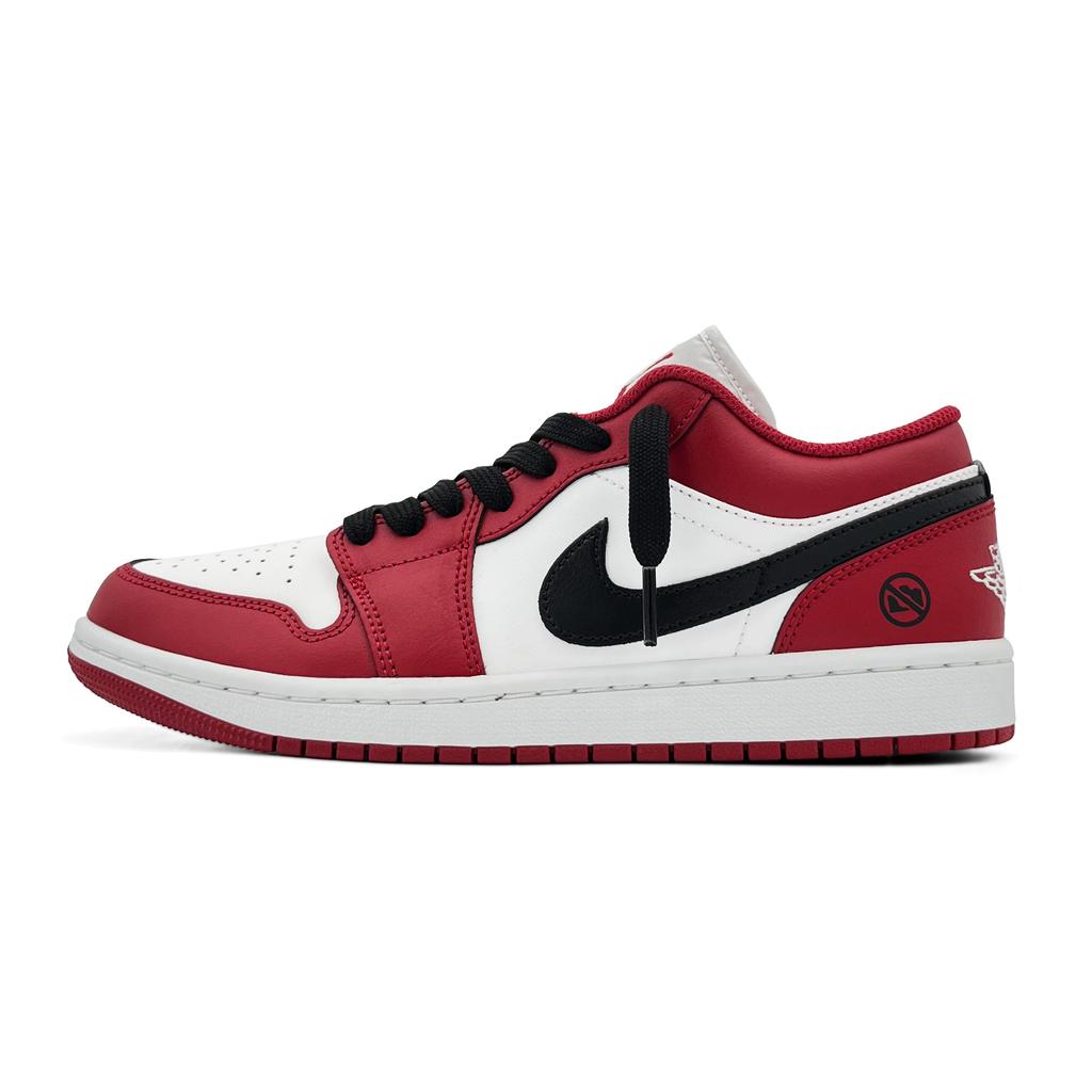 Jordan Air Jordan 1 Prohibited Auction Chicago Abrasion Resistant Low top Vintage Basketball Shoes Unisex 553558-166(Team414-)