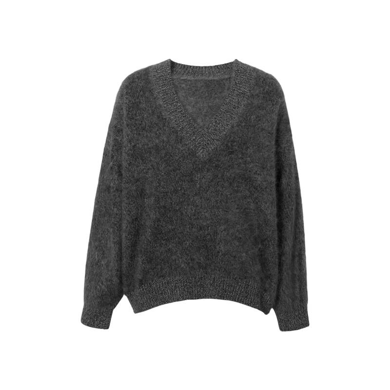 Eifini Simple V-Neck Knit Sweater