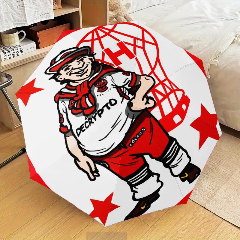 Club Atletico Umbrella Folding umbrella, automatic umbrella 8-Frame for Travel, camping Use Gift for Halloween Christmas