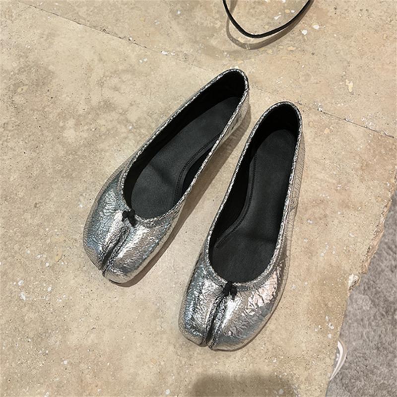 Fashion 2024 Spring New European and American Split Toe Single Shoes Women's High Heel Sheepskin Pig Feet Shoes