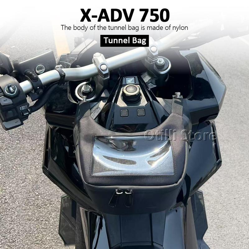 Motorcycle New Scooter Black Tank Bag For Honda X-ADV 750 X-ADV750 XADV750 Storage Pouch Tunnel Bag X ADV 750 2017-2025
