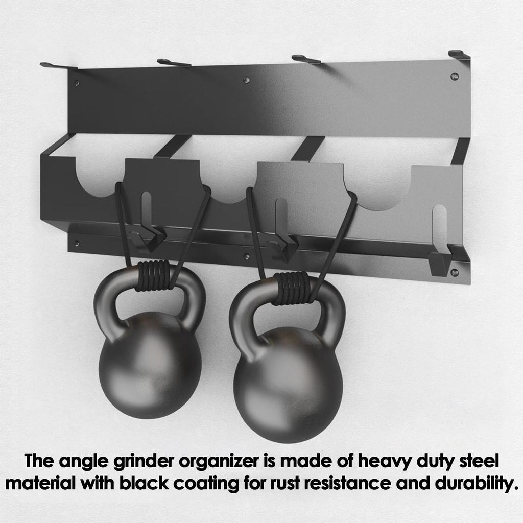 Angle Grinder Holder Wall Mount Steel Angle Grinder Stand Power Tool Organizer Rack for Angle Grinder Cutters Polishers