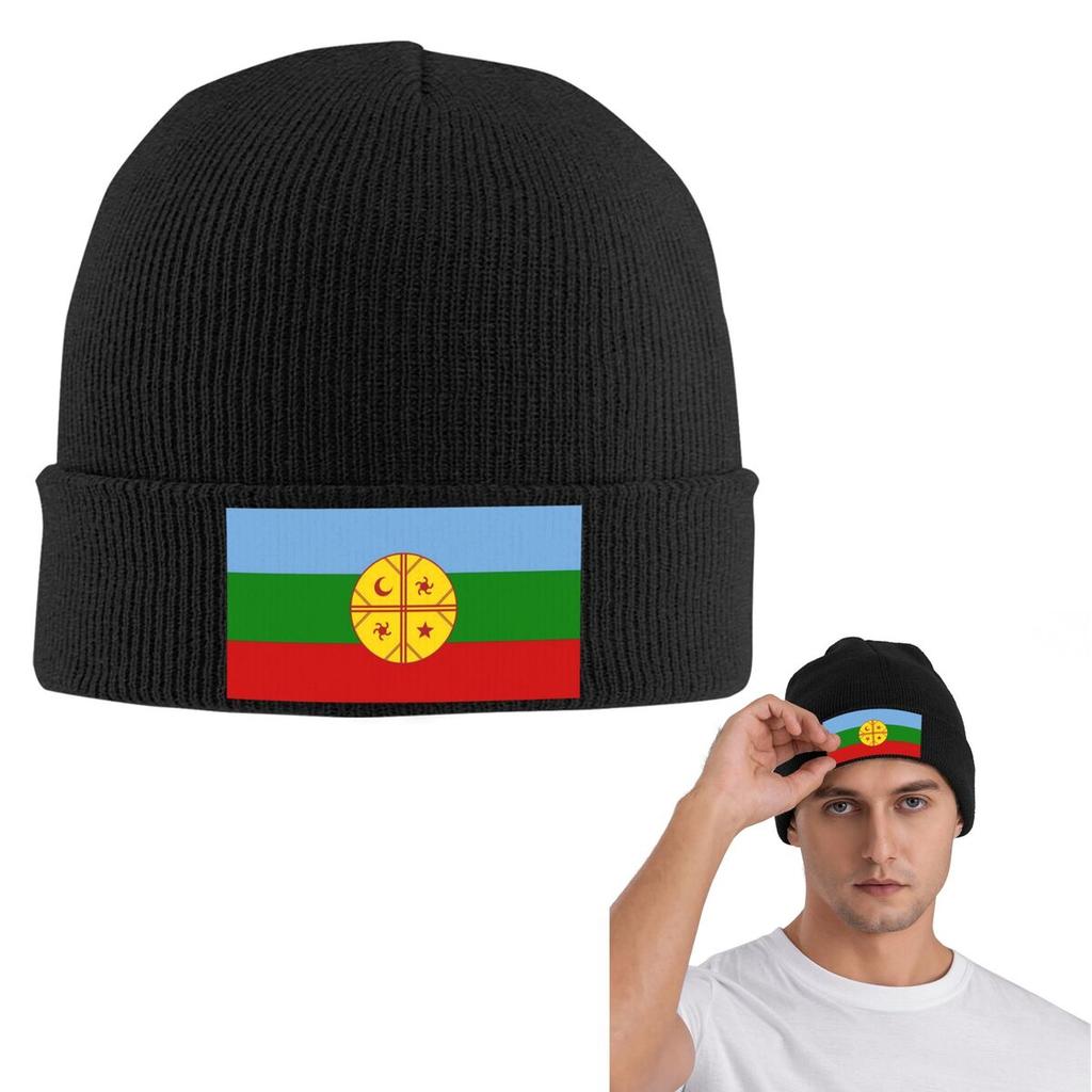 Mapuche Chile Argentina South America Warm Knitted Cap Fashion Bonnet Hat Autumn Winter Outdoor Beanies Hats for Unisex Adult