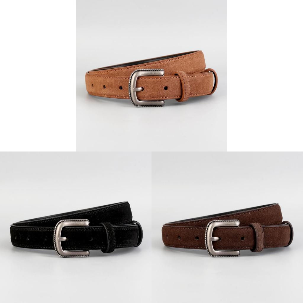 Leather Belt Women Cowhide Casual Dress Belt For Work And Daily Wear
