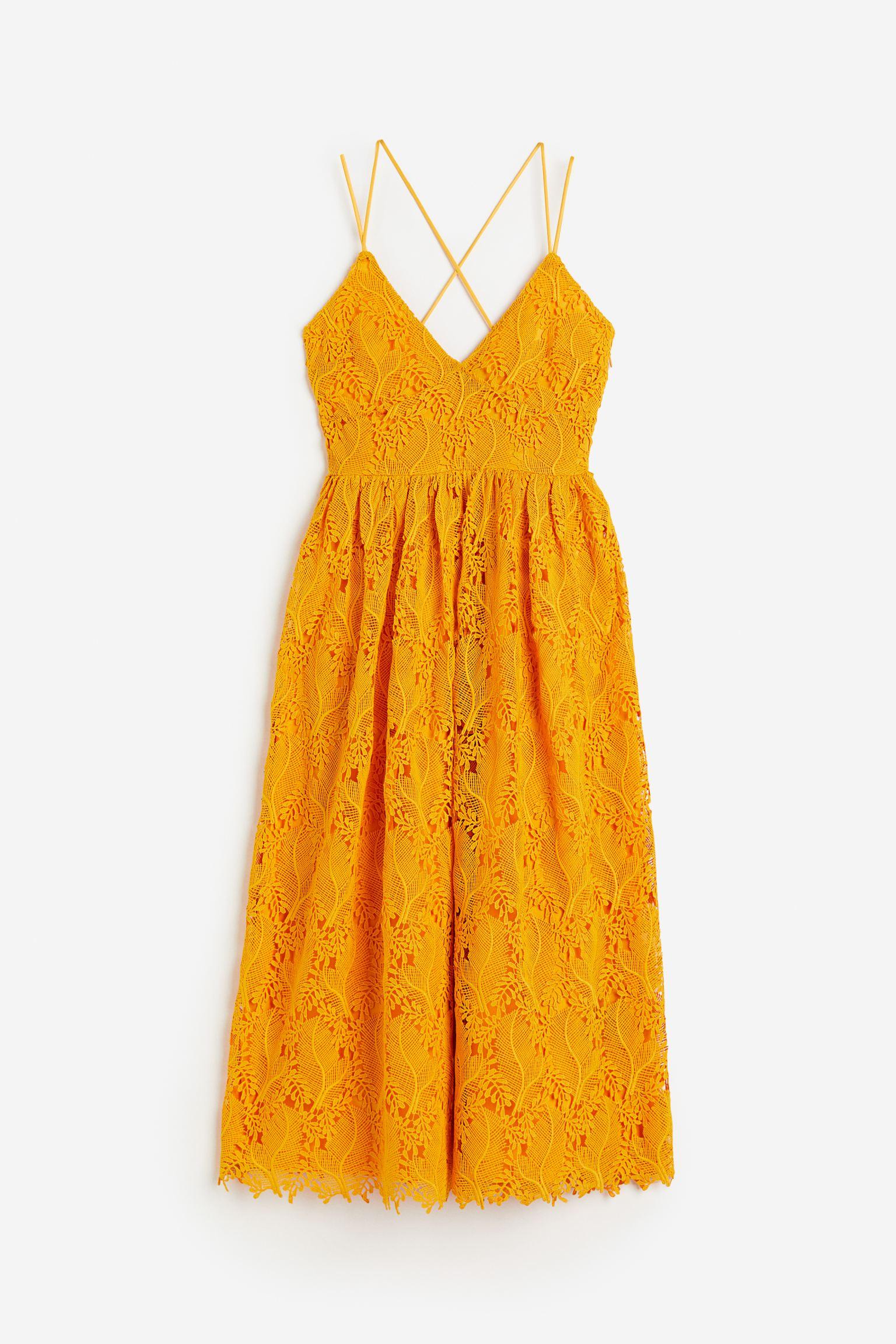 

V-neck lace dress