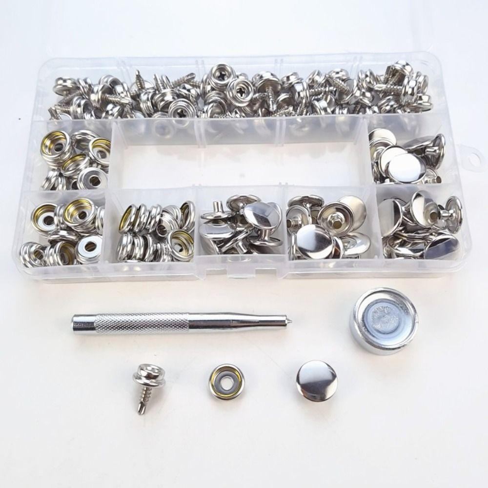 Stainless Steel Snap Button 15mm Size Marine Grade Boat Cover Snap Button Setting Tool Included 3/8"