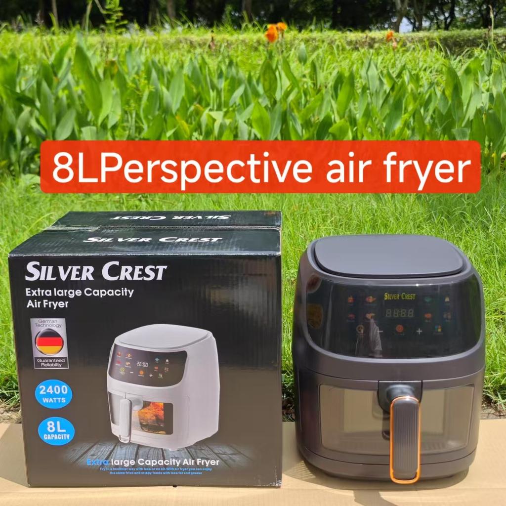 8L Air Fryer Çok Fonksiyonlu Akıllı Dokunmatik Ekranlı Air Fryer, Büyük Kapasiteli Elektrikli Fritöz Fırın Patates Kızartma Makinesi