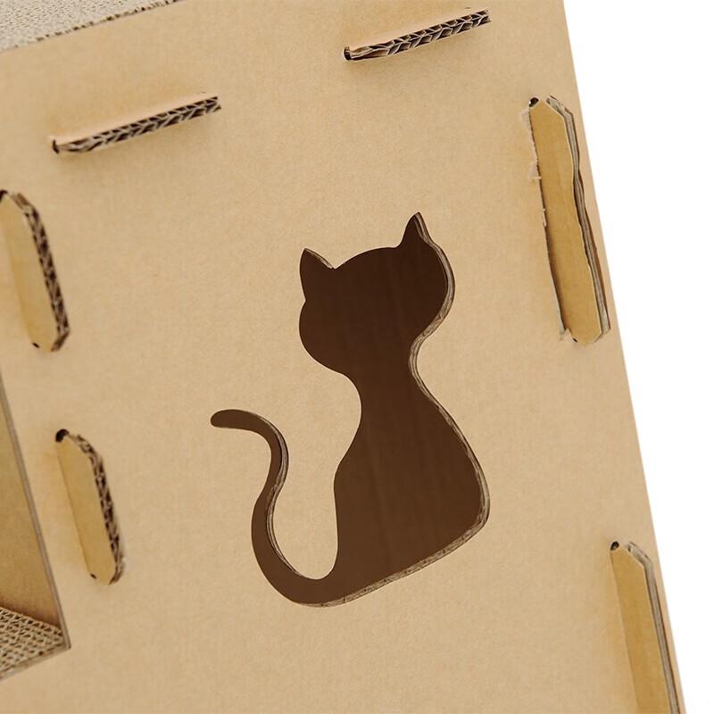 Hoopet Corrugated Cardboard Cat House & Scratcher
